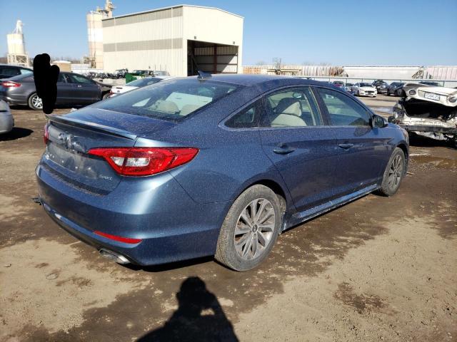 5NPE34AF2FH255767 - 2015 HYUNDAI SONATA SPORT GREEN photo 3