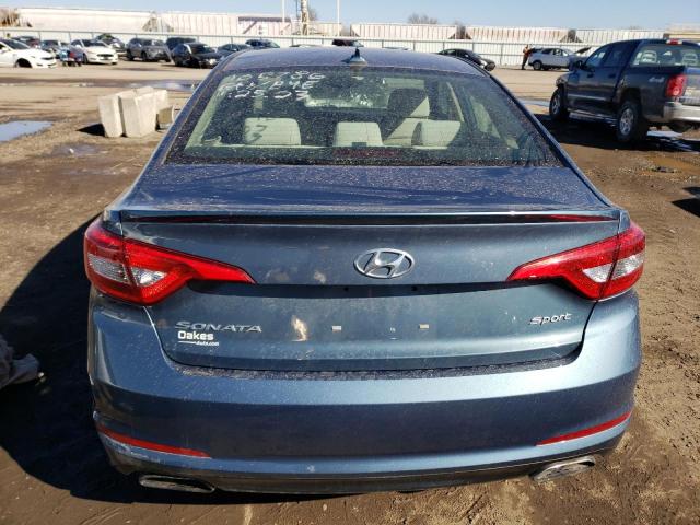 5NPE34AF2FH255767 - 2015 HYUNDAI SONATA SPORT GREEN photo 6