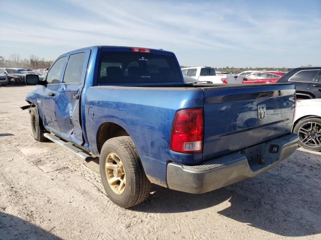 1D7RB1CP2AS156472 - 2010 DODGE RAM 1500 BLUE photo 2