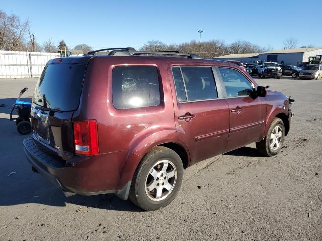 5FNYF4H53BB051425 - 2011 HONDA PILOT EXL BURGUNDY photo 3