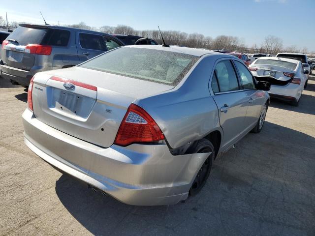 3FAHP0HA9BR222766 - 2011 FORD FUSION SE SILVER photo 3