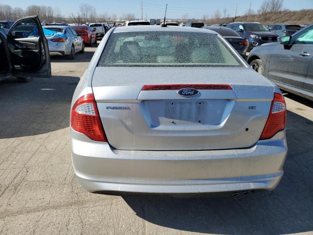 3FAHP0HA9BR222766 - 2011 FORD FUSION SE SILVER photo 6