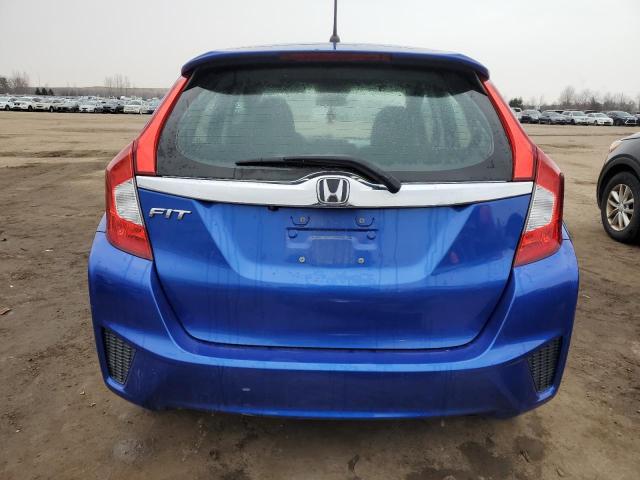 3HGGK5H79GM103790 - 2016 HONDA FIT EX BLUE photo 6