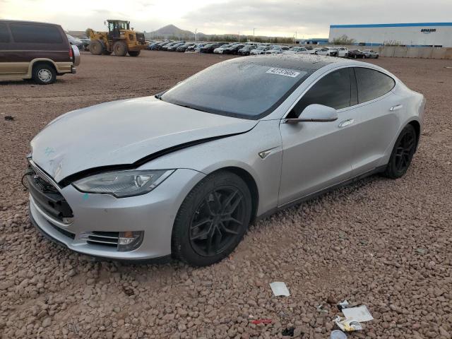 5YJSA1H16EFP60807 - 2014 TESLA MODEL S SILVER photo 1