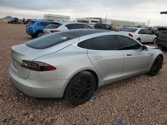 5YJSA1H16EFP60807 - 2014 TESLA MODEL S SILVER photo 3