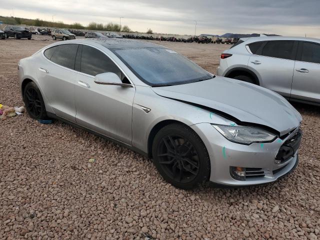 5YJSA1H16EFP60807 - 2014 TESLA MODEL S SILVER photo 4