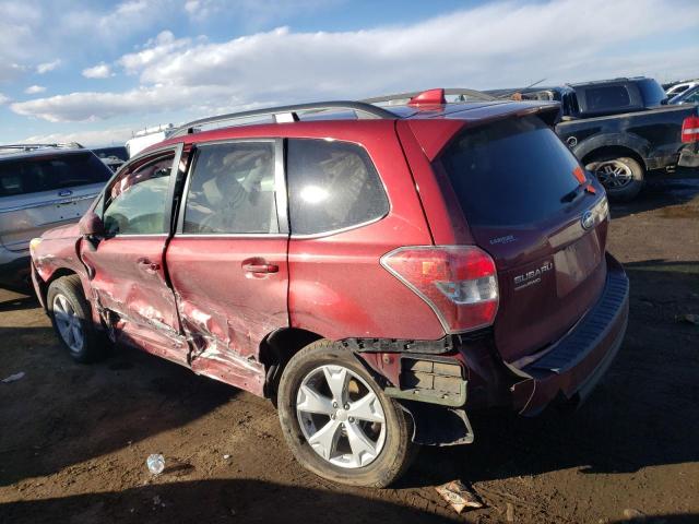 JF2SJAKC9GH533822 - 2016 SUBARU FORESTER 2.5I LIMITED RED photo 2