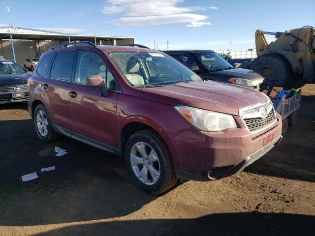 JF2SJAKC9GH533822 - 2016 SUBARU FORESTER 2.5I LIMITED RED photo 4