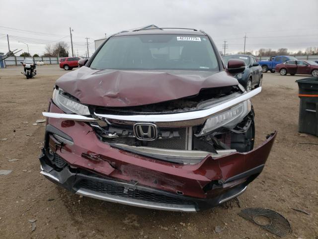 5FNYF6H99KB030528 - 2019 HONDA PILOT TOURING MAROON photo 5