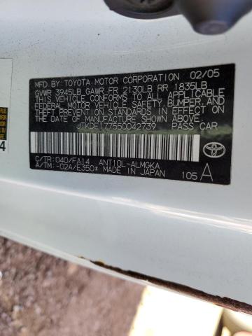 JTKDE177550042739 - 2005 TOYOTA SCION TC 白色 照片 12