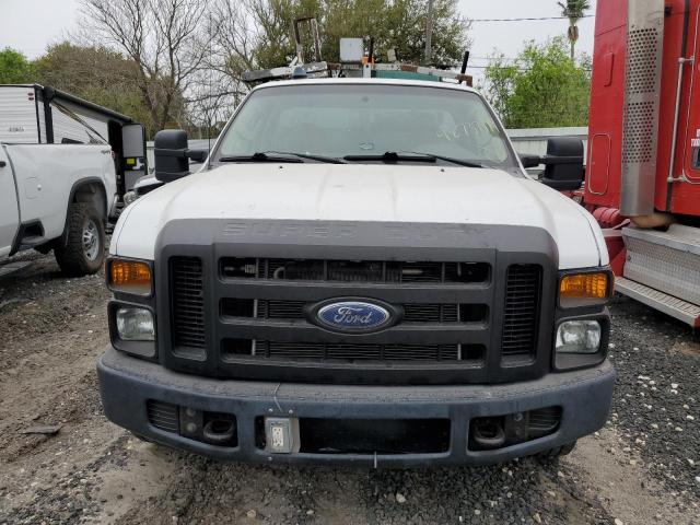 1FDSF30598EC23121 - 2008 FORD F350 SRW SUPER DUTY WHITE photo 5