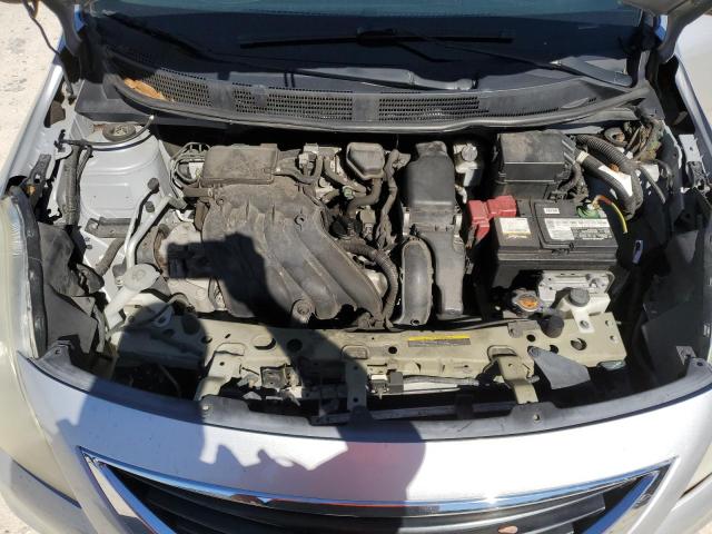 3N1CN7APXCL938018 - 2012 NISSAN VERSA S SILVER photo 11