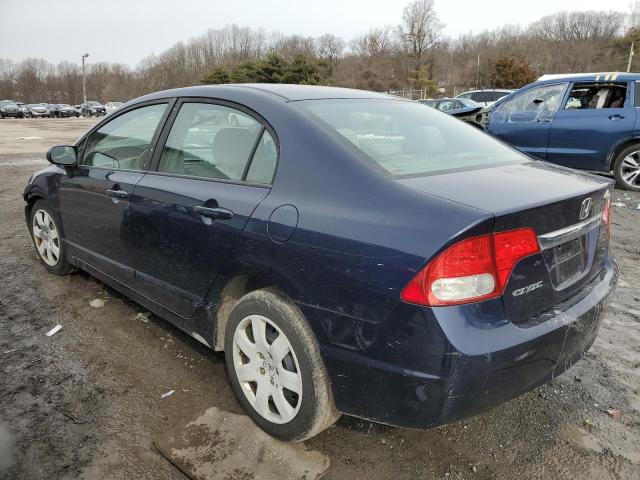 19XFA1F51BE016623 - 2011 HONDA CIVIC LX BLUE photo 2