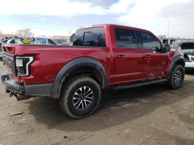 1FTFW1RG9KFC08246 - 2019 FORD F150 RAPTOR BURGUNDY photo 3