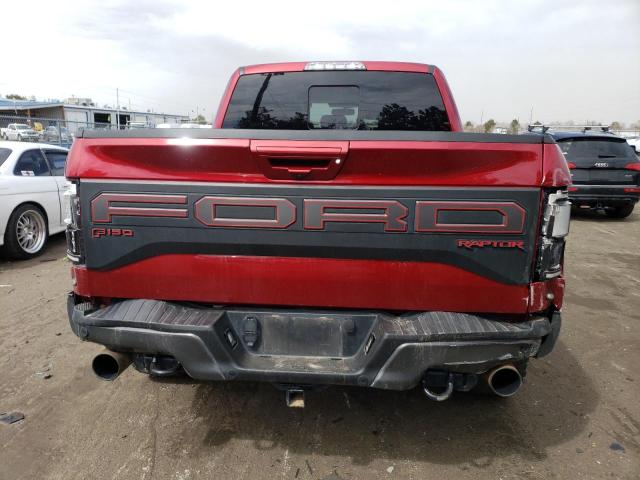 1FTFW1RG9KFC08246 - 2019 FORD F150 RAPTOR BURGUNDY photo 6