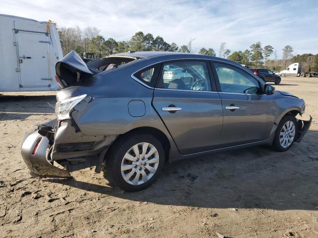 3N1AB7AP2FY319131 - 2015 NISSAN SENTRA S GRAY photo 3