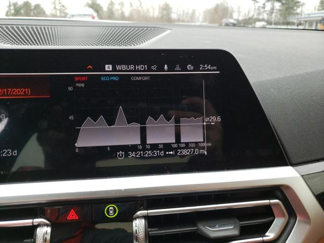 3MW5R7J08M8B77715 - 2021 BMW 330XI Ақ фото 9