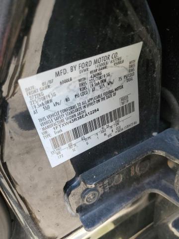 1FTXW43R38EA12284 - 2008 FORD F450 SUPER DUTY BLACK photo 12