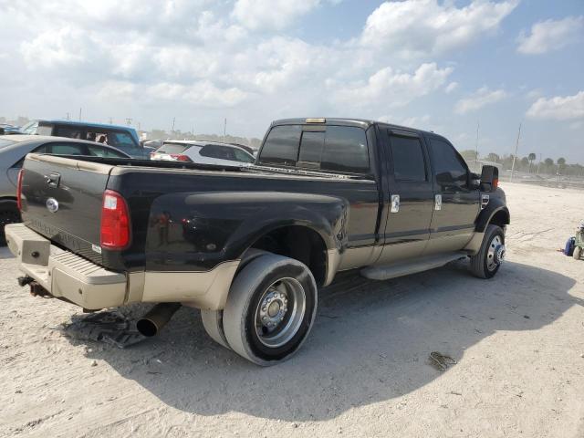 1FTXW43R38EA12284 - 2008 FORD F450 SUPER DUTY BLACK photo 3