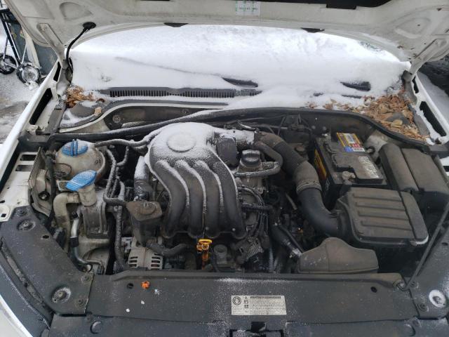 3VW2K7AJ3CM306188 - 2012 VOLKSWAGEN JETTA BASE Սպիտակ լուսանկար 11