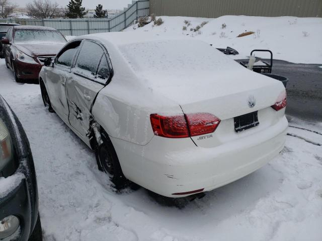 3VW2K7AJ3CM306188 - 2012 VOLKSWAGEN JETTA BASE Սպիտակ լուսանկար 2