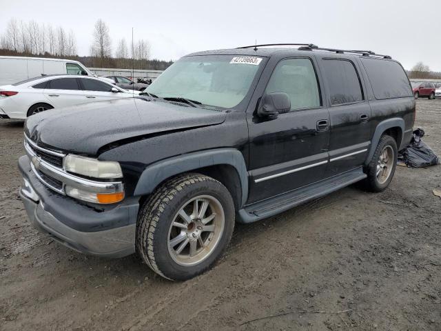 3GNEC16Z42G139868 - 2002 CHEVROLET SUBURBAN C1500 BLACK photo 1