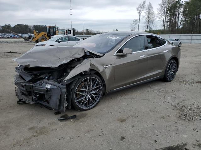 5YJSA1E28GF131176 - 2016 TESLA MODEL S Qəhvəyi foto 1