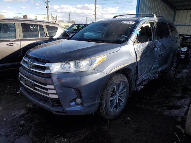 5TDJGRFH0HS028844 - 2017 TOYOTA HIGHLANDER HYBRID BLUE photo 1