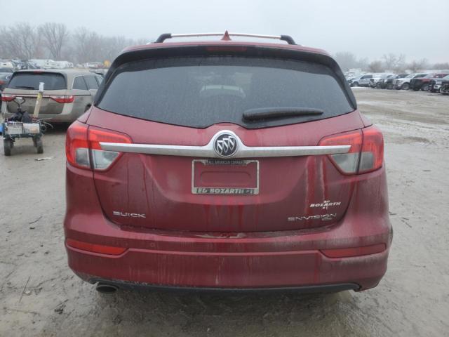 LRBFXDSA4HD003103 - 2017 BUICK ENVISION ESSENCE Բորդո լուսանկար 6