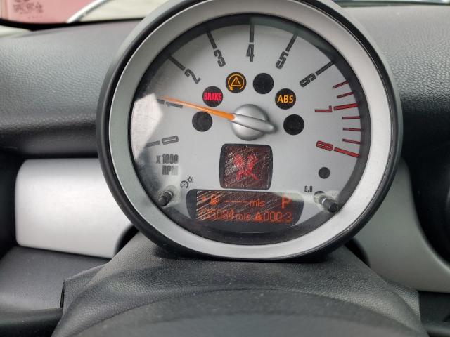 WMWMF33548TT66639 - 2008 MINI COOPER RED photo 9