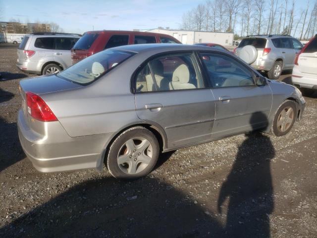 2HGES26734H534841 - 2004 HONDA CIVIC EX GRAY photo 3