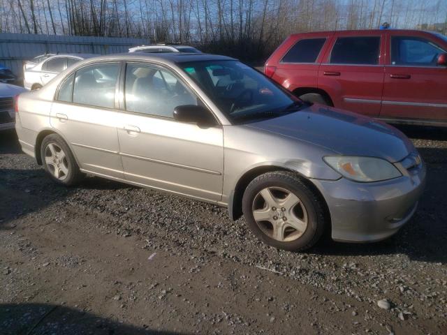 2HGES26734H534841 - 2004 HONDA CIVIC EX GRAY photo 4