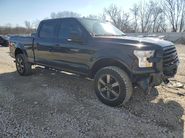 1FTFW1EG0FFB35652 - 2015 FORD F150 SUPERCREW BLACK photo 4