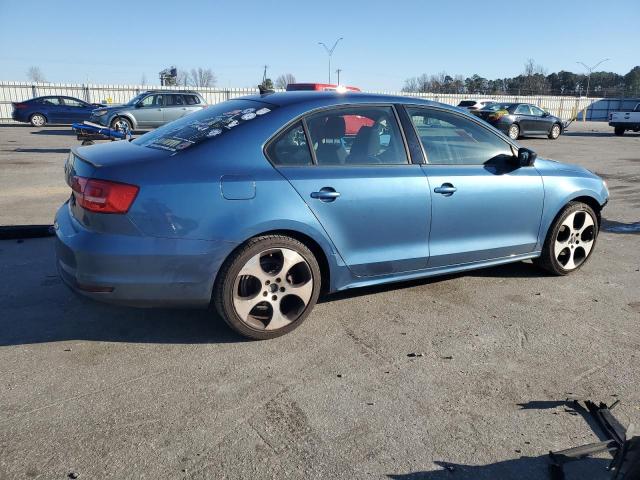 3VWD17AJ8FM212615 - 2015 VOLKSWAGEN JETTA SE BLUE photo 3