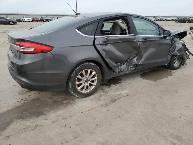 3FA6P0G78JR109497 - 2018 FORD FUSION S GRAY photo 3