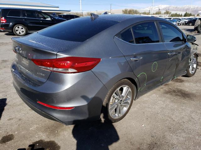 KMHD84LFXHU329936 - 2017 HYUNDAI ELANTRA SE GRAY photo 3