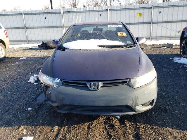 2HGFG12677H513492 - 2007 HONDA CIVIC LX BLUE photo 5