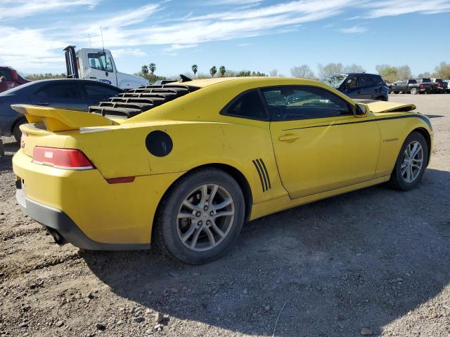 2G1FA1E37E9193155 - 2014 CHEVROLET CAMARO LS YELLOW photo 3