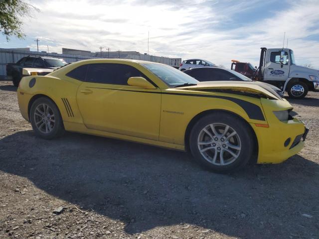 2G1FA1E37E9193155 - 2014 CHEVROLET CAMARO LS YELLOW photo 4