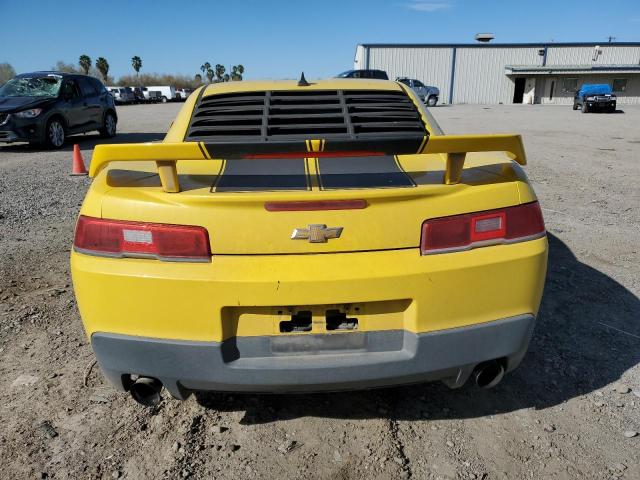 2G1FA1E37E9193155 - 2014 CHEVROLET CAMARO LS YELLOW photo 6