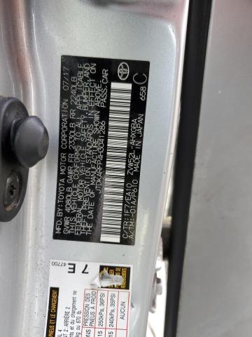 JTDKARFP4H3041286 - 2017 TOYOTA PRIUS PRIM 银色 照片 13