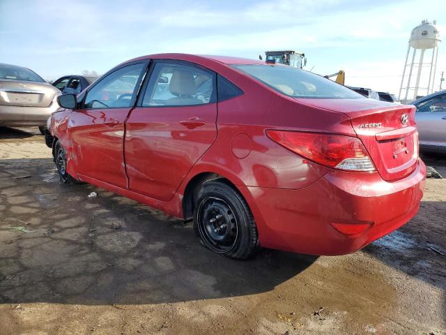 KMHCT4AE7DU460756 - 2013 HYUNDAI ACCENT GLS RED photo 2