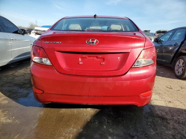 KMHCT4AE7DU460756 - 2013 HYUNDAI ACCENT GLS RED photo 6