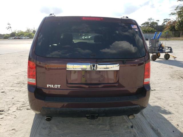 5FNYF3H45BB041951 - 2011 HONDA PILOT EX BURGUNDY photo 6