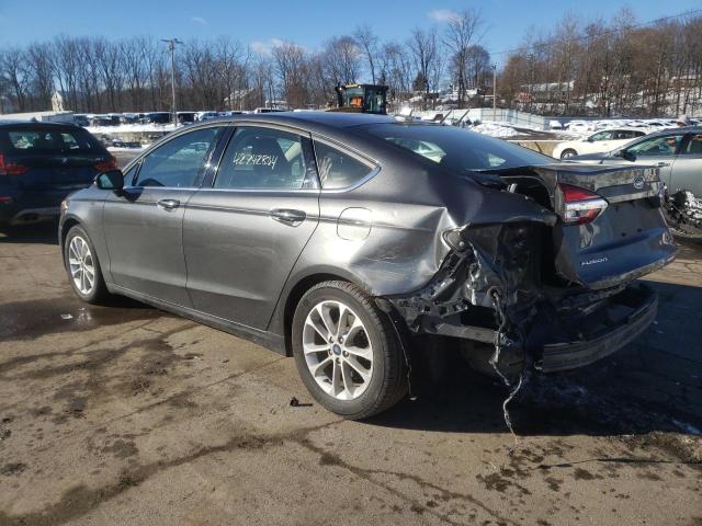 3FA6P0MU2LR227607 - 2020 FORD FUSION SEL GRAY photo 2