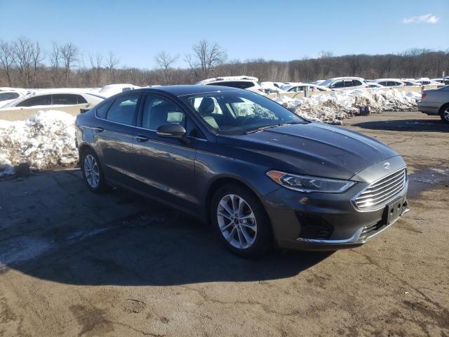 3FA6P0MU2LR227607 - 2020 FORD FUSION SEL GRAY photo 4