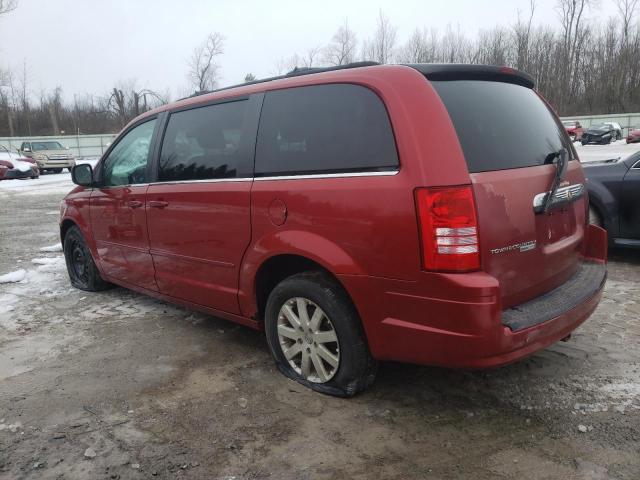 2A8HR54P08R607751 - 2008 CHRYSLER TOWN & COU TOURING RED photo 2