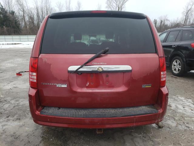 2A8HR54P08R607751 - 2008 CHRYSLER TOWN & COU TOURING RED photo 6