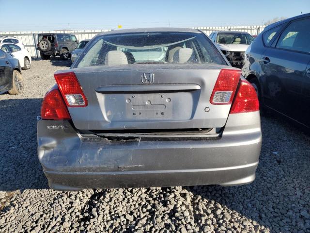 2HGES16395H623189 - 2005 HONDA CIVIC DX VP GRAY photo 6