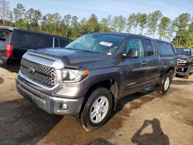 5TFRM5F12KX142482 - 2019 TOYOTA TUNDRA DOUBLE CAB SR/SR5 GRAY photo 1